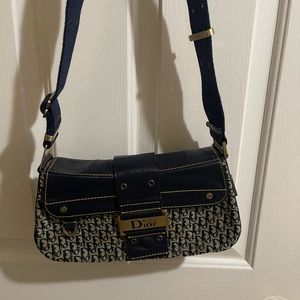 Vintage Dior Monogram adjustable shoulder bag